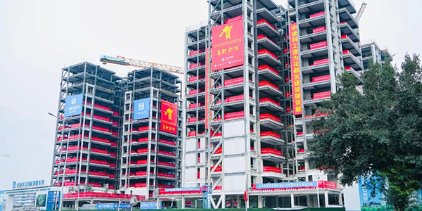 廣州首個鋼結構裝配式住宅主體結構封頂